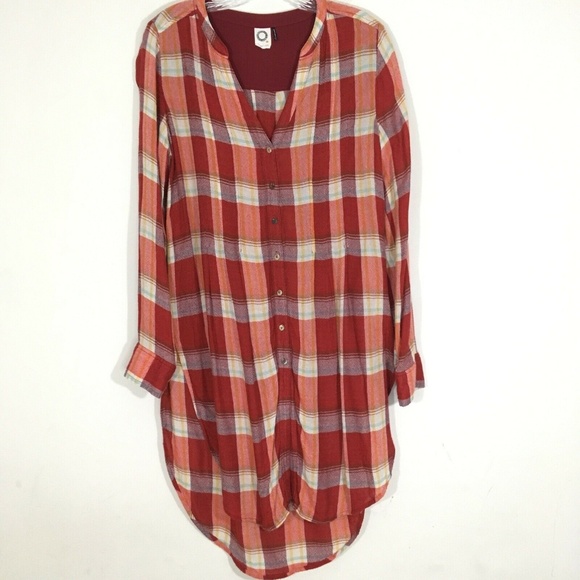 Anthropologie Tops - Anthropologie Akemi + Kin Lucie Plaid Tunic Top S